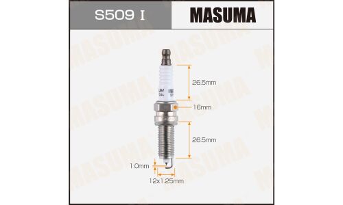 Свеча зажигания Masuma Iridium SILZKR6B10E с иридиевым электродом и удлиненной резьбой, арт. S509I