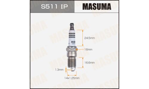 Свеча зажигания Masuma Iridium + Platinum ITR6F13 с иридиевым электродом, арт. S511IP