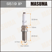 Свеча зажигания Masuma Iridium+Platinum PLFER7A8EG с иридиевым электродом, арт. S519IP