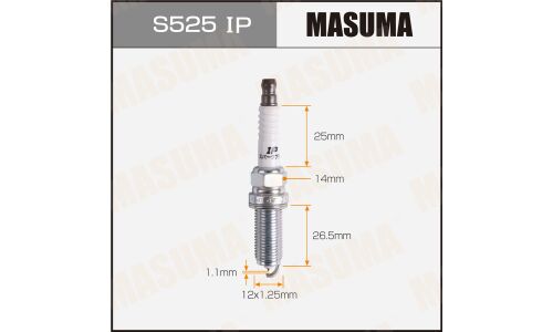 Свеча зажигания Masuma Iridium+Platinum ILKAR7L11 с иридиевым электродом, арт. S525IP