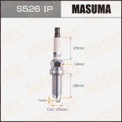 Свеча зажигания Masuma Iridium+Platinum ILZKAR7E11S с иридиевым электродом, арт. S526IP