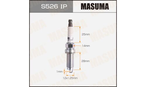 Свеча зажигания Masuma Iridium+Platinum ILZKAR7E11S с иридиевым электродом, арт. S526IP