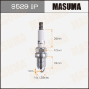 Свеча зажигания Masuma Iridium+Platinum IFR6T11 с иридиевым электродом, арт. S529IP