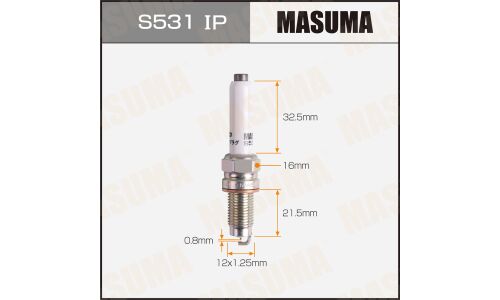 Свеча зажигания Masuma Laser Platinum PZKER7B8EGS с платиновым электродом, арт. S531IP