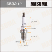 Свеча зажигания Masuma Iridium Max HB6AIX-11P с иридиевым электродом, арт. S532IP