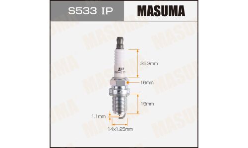 Свеча зажигания Masuma Laser Iridium IFR5J-11 с иридиевым электродом, арт. S533IP
