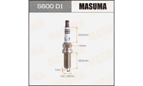 Свеча зажигания Masuma Double Iridium DILKAR7G11GS (91578) с иридиевым электродом, арт. S600DI
