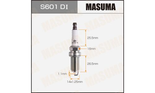 Свеча зажигания Masuma Double Iridium DILFR6D11 с иридиевым электродом, арт. S601DI