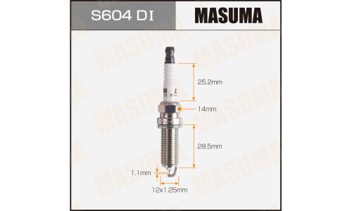 Свеча зажигания Masuma Double Iridium DILKAR7D11H с иридиевым электродом, арт. S604DI