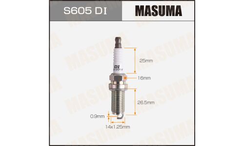 Свеча зажигания Masuma Double Iridium DILFR7K9G с иридиевым электродом, арт. S605DI
