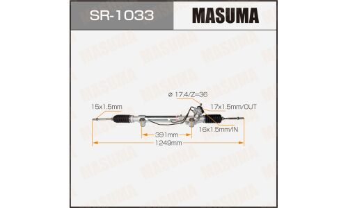 Рейка рулевая Masuma, для Toyota Land Cruiser Prado (левый руль), арт. SR-1033