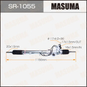 Рейка рулевая Masuma, для Toyota Land Cruiser (левый руль), арт. SR-1055