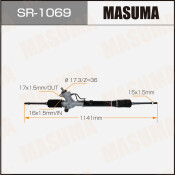 Рейка рулевая MASUMA, TOYOTA RAV4 / ACA20L LHD (левый руль)