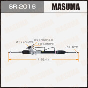 Рейка рулевая Masuma, для Nissan Almera Classic (левый руль), арт. SR-2016