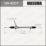 Рейка рулевая Masuma, для Mazda CX-5 (правый руль), арт. SR-4007