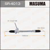Рейка рулевая Masuma, для Mazda Demio (правый руль), арт. SR-4013