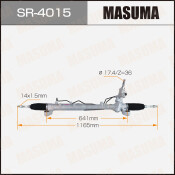 Рейка рулевая Masuma, для Mazda CX-7 (левый руль), арт. SR-4015