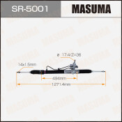 Рейка рулевая Masuma гидравлическая, для Honda CR-V (правый руль), арт. SR-5001