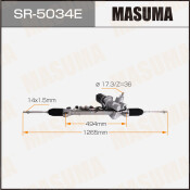 Рейка рулевая MASUMA, HONDA CR-V / RE LHD (левый руль)