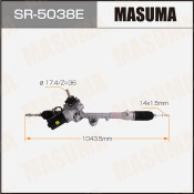Рейка рулевая MASUMA, HONDA JAZZ / GE LHD (левый руль)