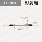 Рейка рулевая Masuma, для Suzuki SX4 / Vitara (левый руль), арт. SR-7000