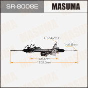 Рейка рулевая MASUMA, SUBARU FORESTER / SH LHD (левый руль)