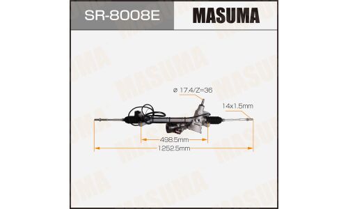 Рейка рулевая MASUMA, SUBARU FORESTER / SH LHD (левый руль)