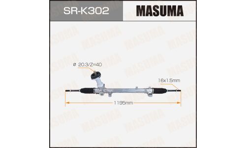 Рейка рулевая Masuma, для KIA Sorento (левый руль), арт. SR-K302
