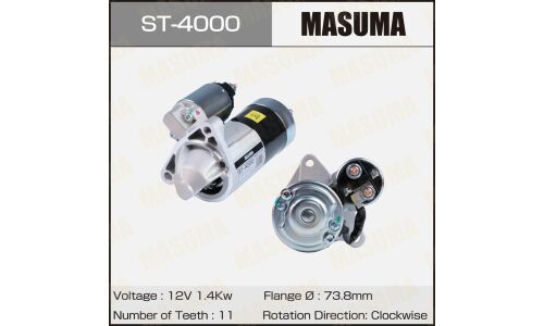 Стартер MASUMA, MAZDA / P5 SKYACTIVE, PE-VPS, SKYACTIV-G (12V/1.4KW)