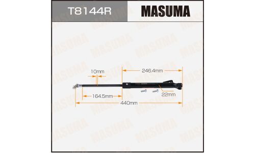 Упор газовый багажника MASUMA, L= 440mm (1/20)