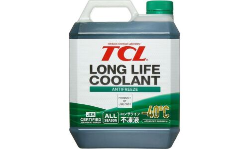 Антифриз TCL Long Life Coolant Green, LLC, зелёный, -40°C, 4л, арт. LLC01243