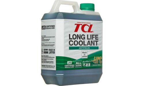 Антифриз TCL Long Life Coolant Green, LLC, зелёный, -40°C, 4л, арт. LLC01243
