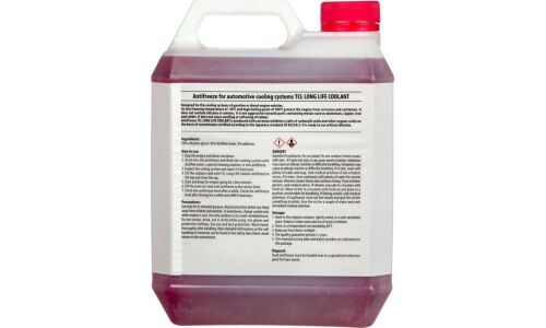 Антифриз TCL Long Life Coolant Red, LLC, красный, -40°C, 4л, арт. LLC01236