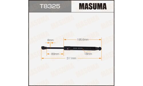 Упор газовый капота MASUMA, L=311mm (1/40)