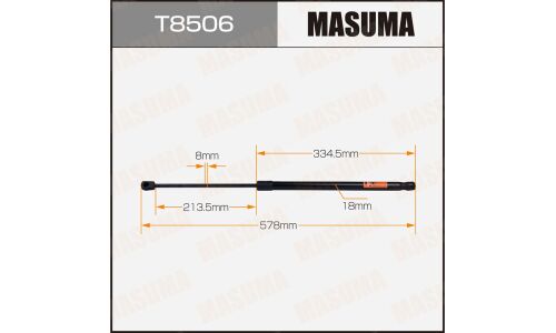 Упор газовый багажника MASUMA, L=578mm (1/40)