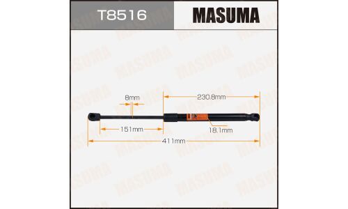 Упор газовый багажника MASUMA, L=411mm (1/40)