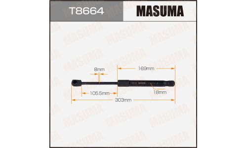 Упор газовый капота MASUMA, L=303mm (1/40)