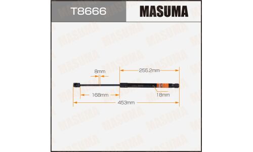 Упор газовый капота MASUMA, L=453mm (1/40)