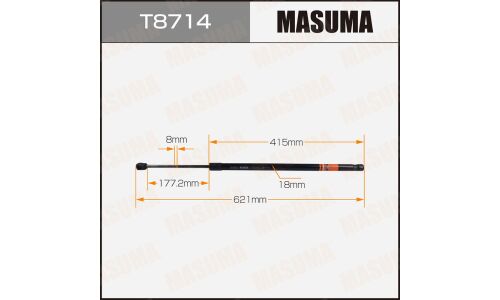Упор газовый багажника MASUMA, L= 621mm (1/40)