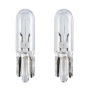 Лампа Osram Original Line W1.2W (W2x4.6d, T5), 12В, 1.2Вт, комплект 2 шт, арт. 2721-2BL