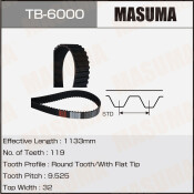 Ремень ГРМ MASUMA, 4JB1-T