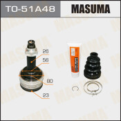 ШРУС Masuma, 23x56x26x48мм, арт. TO-51A48