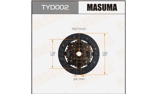 Диск сцепления  "Masuma"  190*132*21*24.1  (1/10)