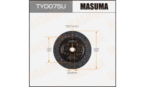 Диск сцепления Masuma (225х150х21х29.8мм), арт. TYD075U