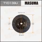 Диск сцепления Masuma (300х190х14х32.4мм), арт. TYD139U