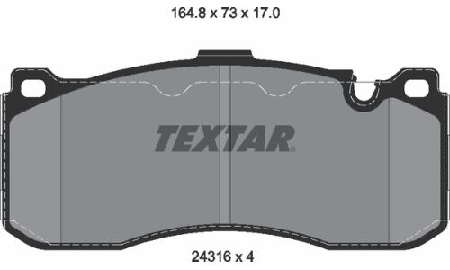 Колодки тормозные Textar дисковые, арт. 2431601