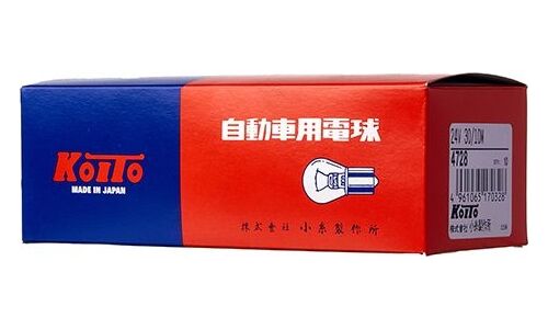 Лампа криптоновая Koito P30/10W (BAY15d, S25), 24В, 30/10Вт, арт. 4728