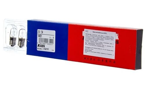 Лампа Koito (E12, T13), 24В, 5Вт, арт. 1461