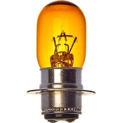 Лампа галогенная Koito Halogen M5 (P15d-25-1, T19), 12В, 25/25Вт, жёлтая, арт. 5014Y