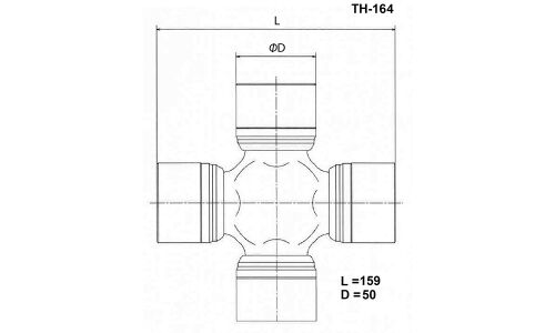 Крестовина карданного вала Toyo, арт. TH-164